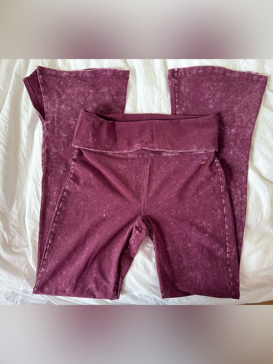 PINK Victoria's Secret Pants - Pink Victorias Secret Foldover Flare Mineral Wash Legging